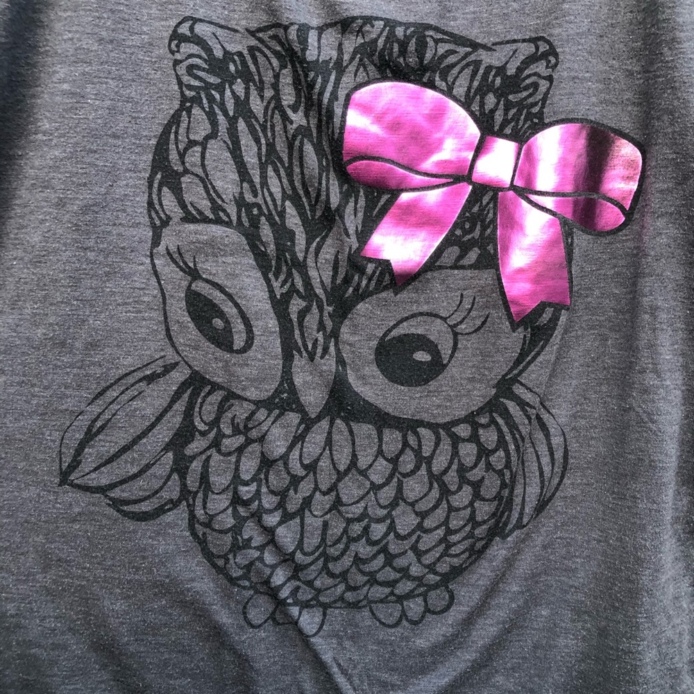 Miss popular owl graphic T-shirt